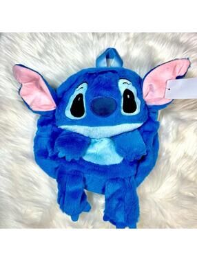 Stitch Plush Kids Backpack Blue Lilo & Stitch Character School Bag